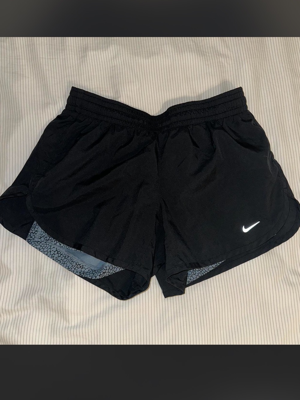 Nike Black Women's Running Shorts with Reflective Swoosh